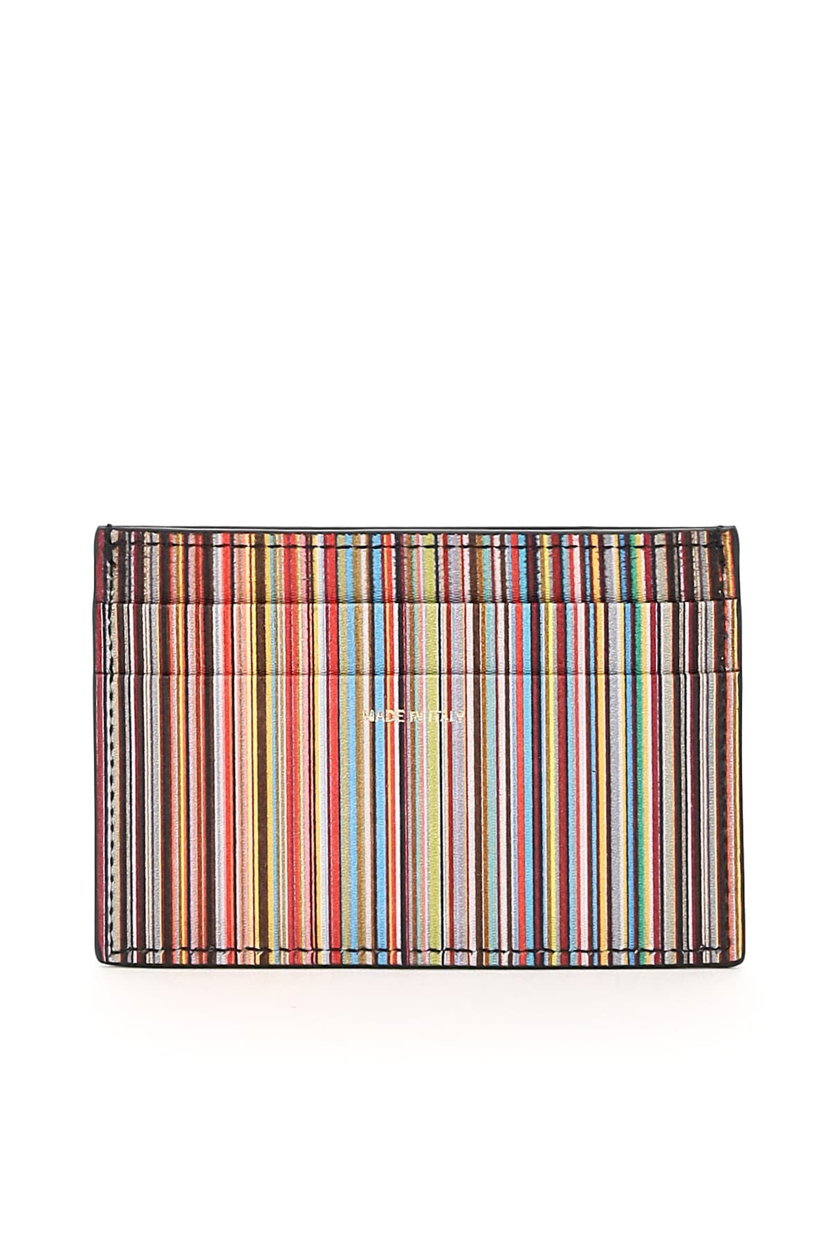 PAUL SMITH Signature Stripe Card Holder - Black - Image 3 of 5