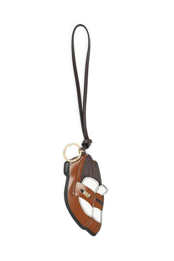 MIU MIU Penny Keychain - Cognac/bianco
