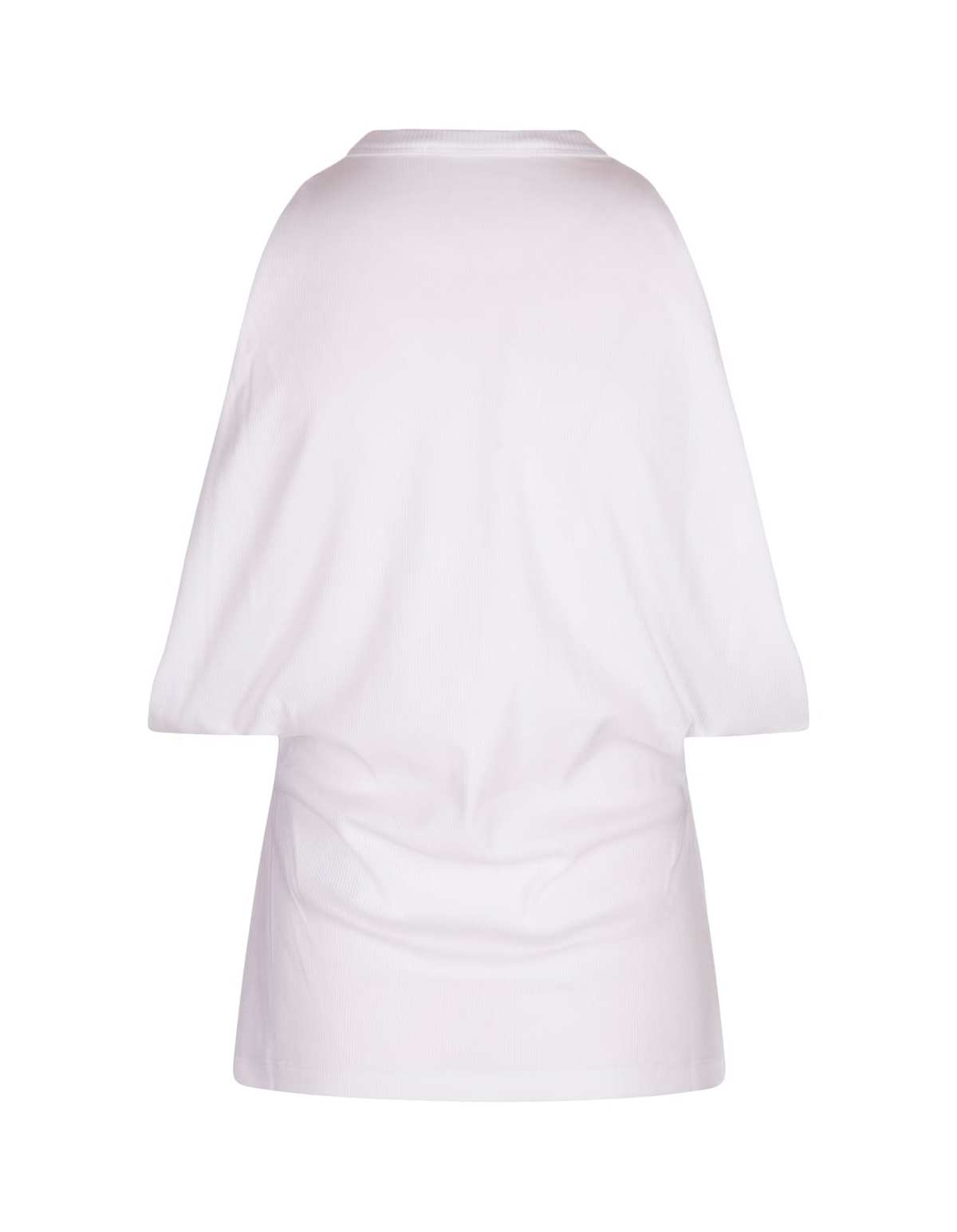 Alexander McQueen Draped Ribbed Tank Top - White - Image 2 of 4