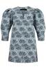 Ganni Botanical Jacquard Mini Dress - Illusion Blue - Thumbnail 1