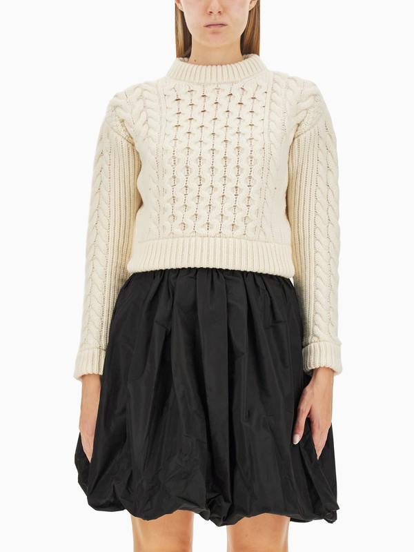 Patou Woven Sweater - Sweater - Ivory