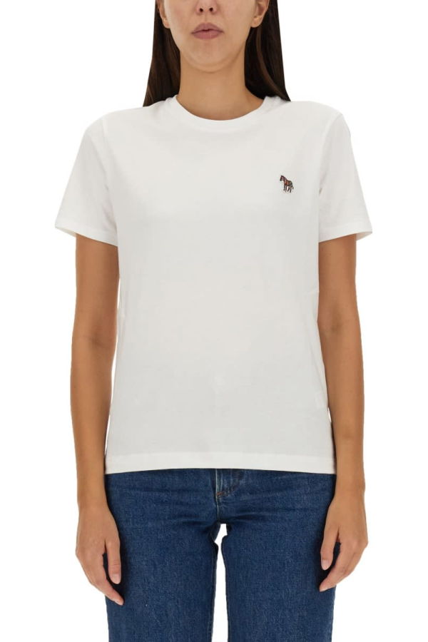 PAUL SMITH Zebra Patch T-shirt - White
