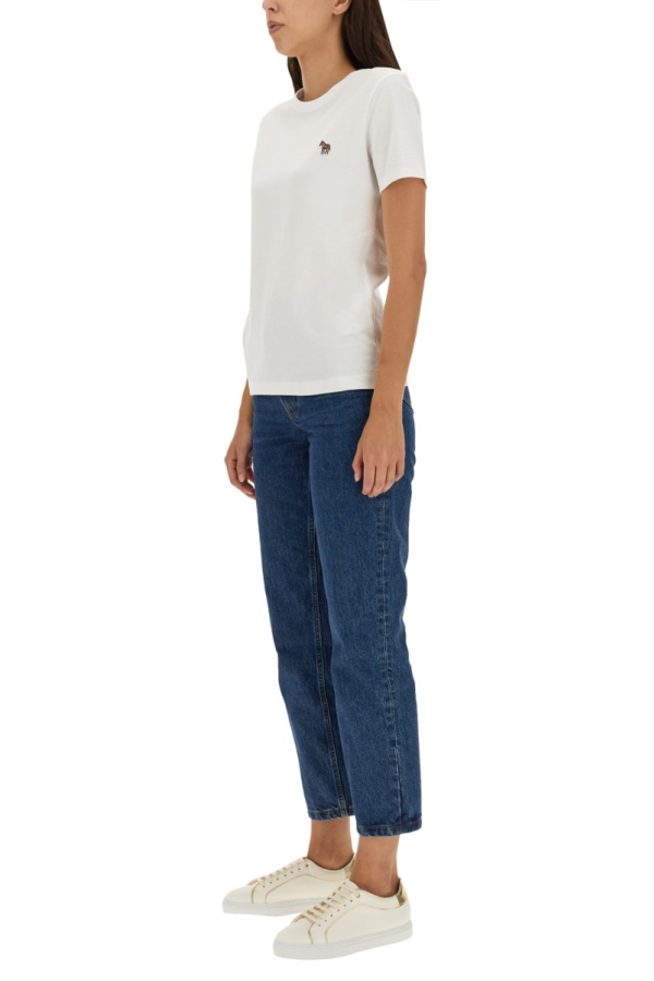 PAUL SMITH Zebra Patch T-shirt - White