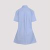 Marni Light Blue Cotton Mini Dress - Blue China - Thumbnail 4