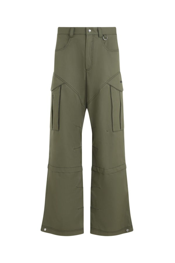 Off-White Straight Cargo Pants - Army Green