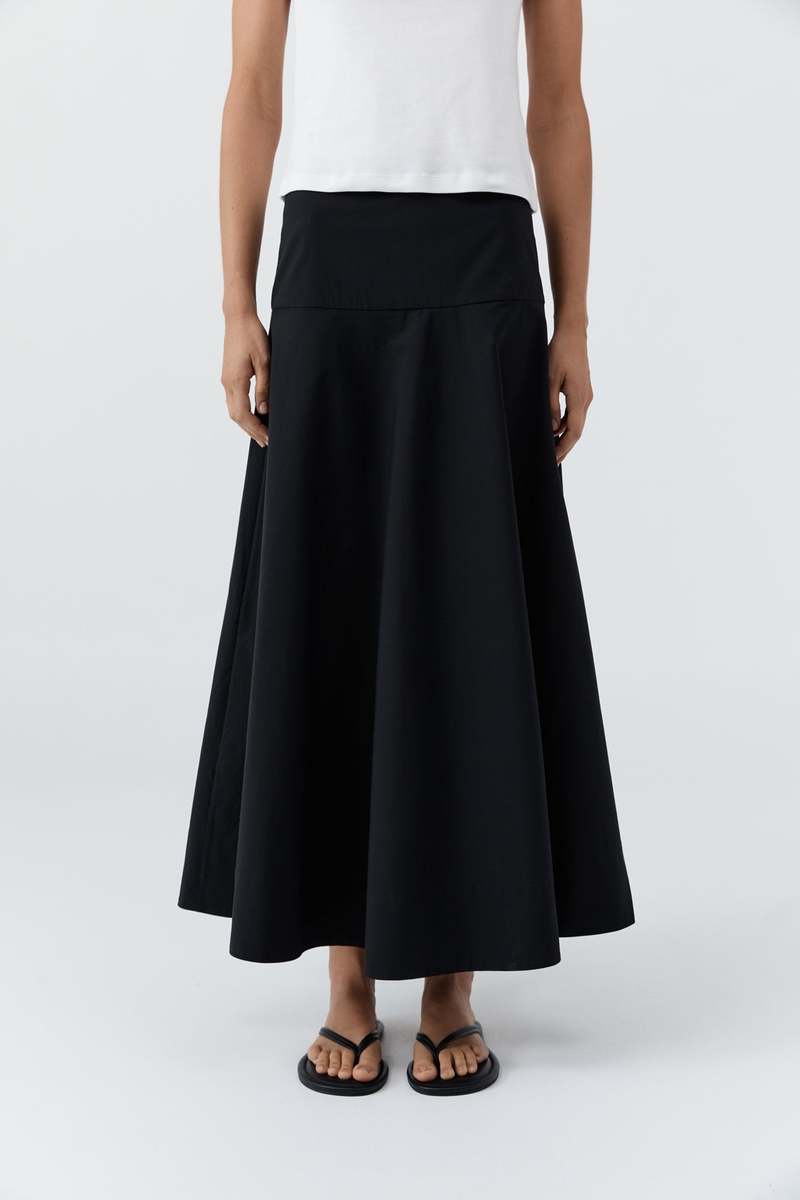 St. Agni Cotton Circle Hem Skirt