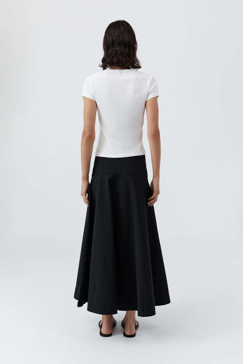 St. Agni Cotton Circle Hem Skirt