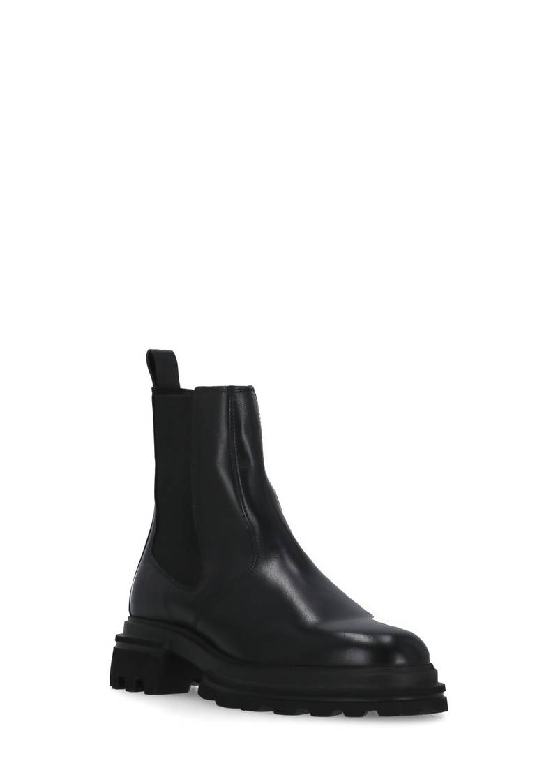 Hogan Round Toe Chelsea Ankle Boots - Black