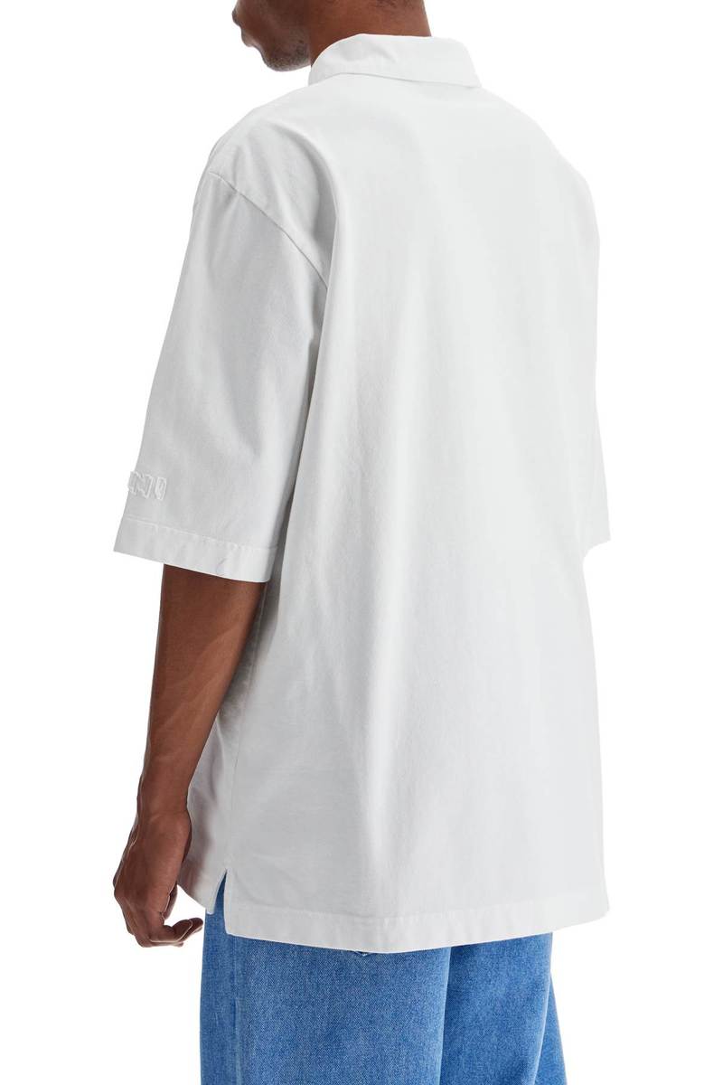 Marni Straight Hem Polo Shirt - White