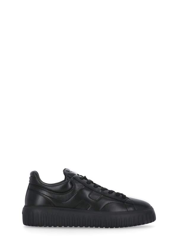 Hogan H-stripes Lace-up Sneakers - Black