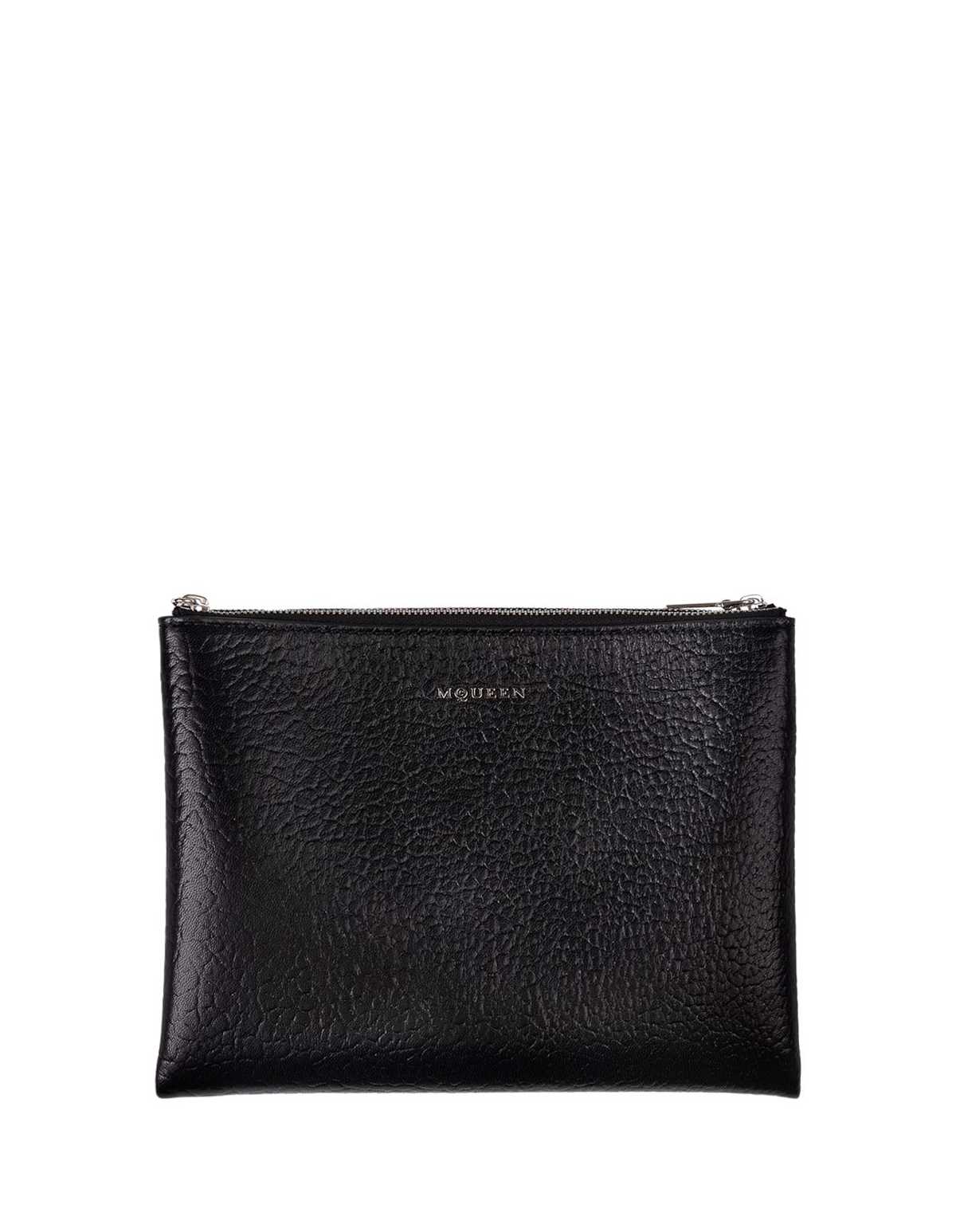 Alexander McQueen Leather Pouch - Black - Image 1 of 5