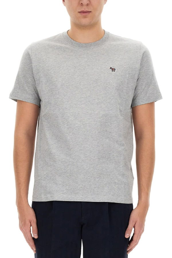 PAUL SMITH Zebra Patch T-shirt - Gray