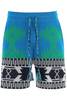 Alanui Cotton Piquet Icon Bermuda Shorts - Multicolor - Thumbnail 1