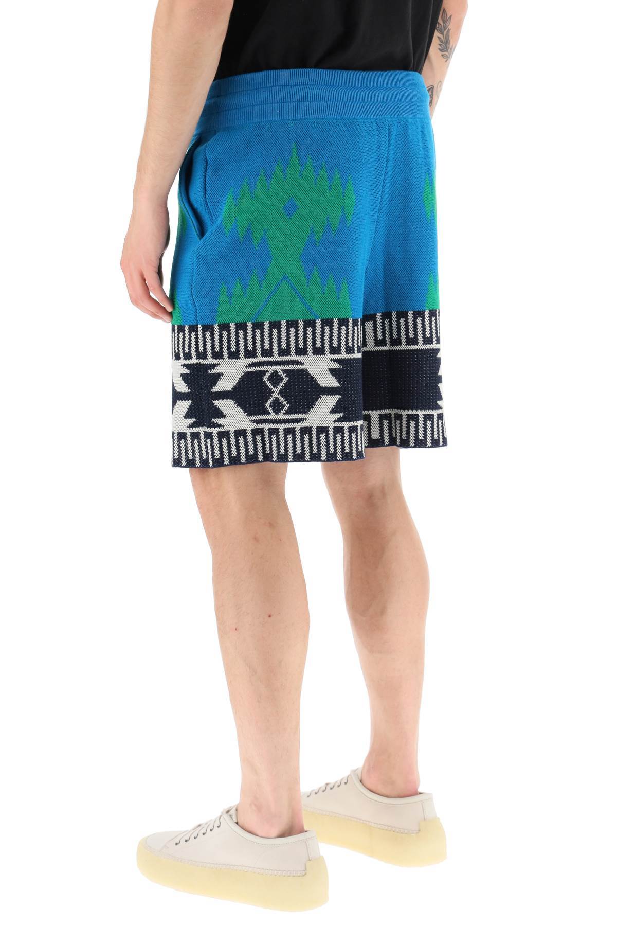 Alanui Cotton Piquet Icon Bermuda Shorts - Multicolor - Image 3 of 4