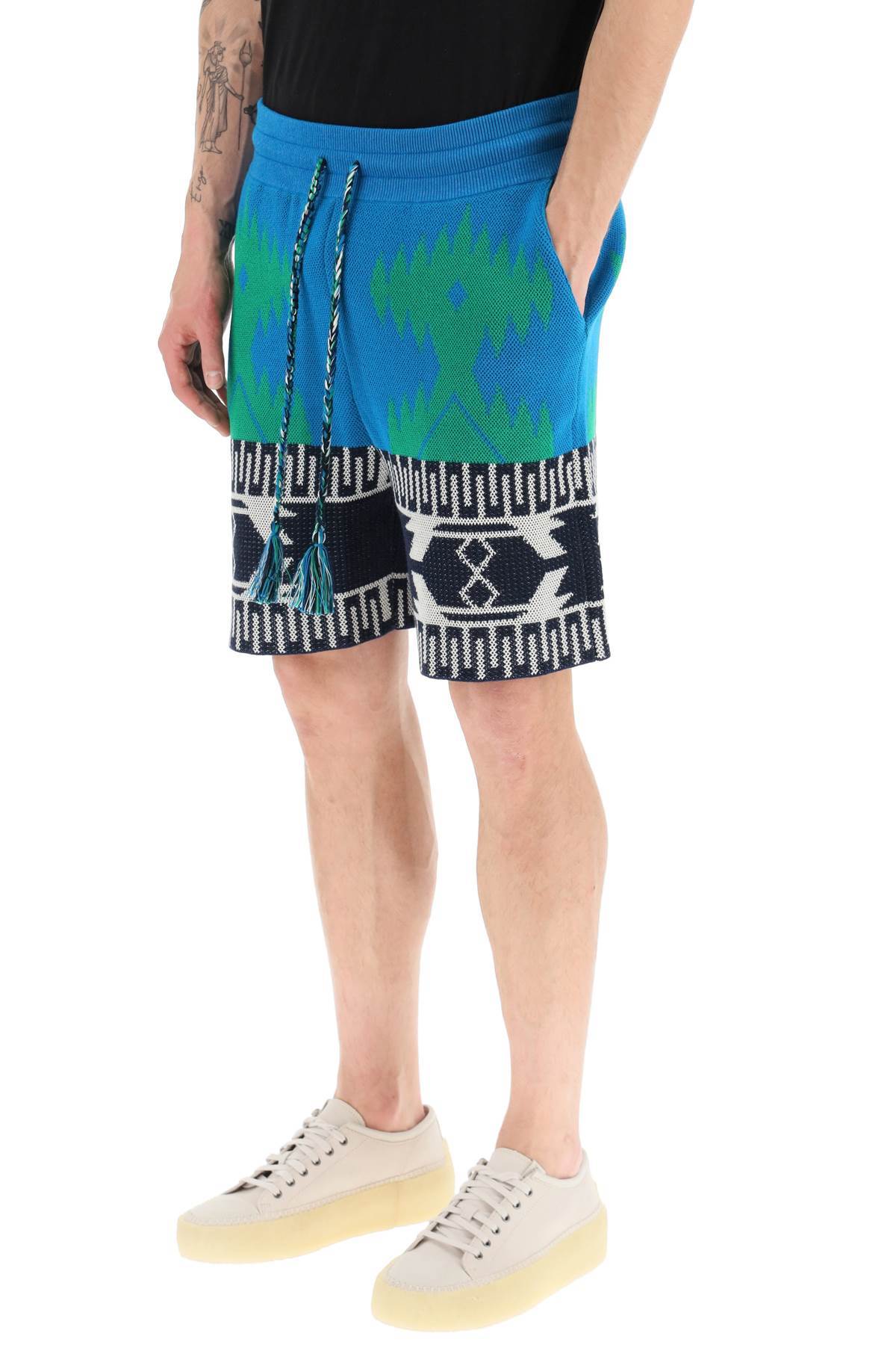 Alanui Cotton Piquet Icon Bermuda Shorts - Multicolor - Image 4 of 4