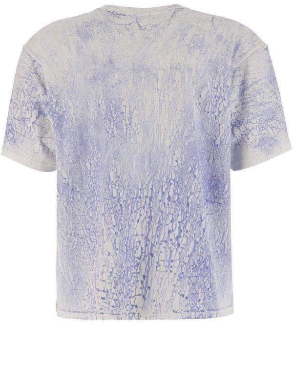 Acne Studios Plaster Print T-shirt - Blu Sbiadito