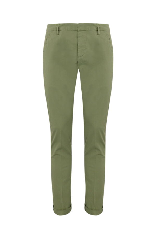 Dondup Gaubert Trousers In Stretch Cotton - Verde Salvia