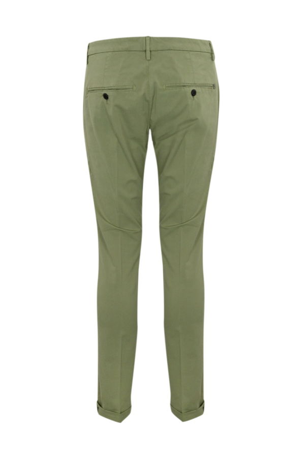Dondup Gaubert Trousers In Stretch Cotton - Verde Salvia