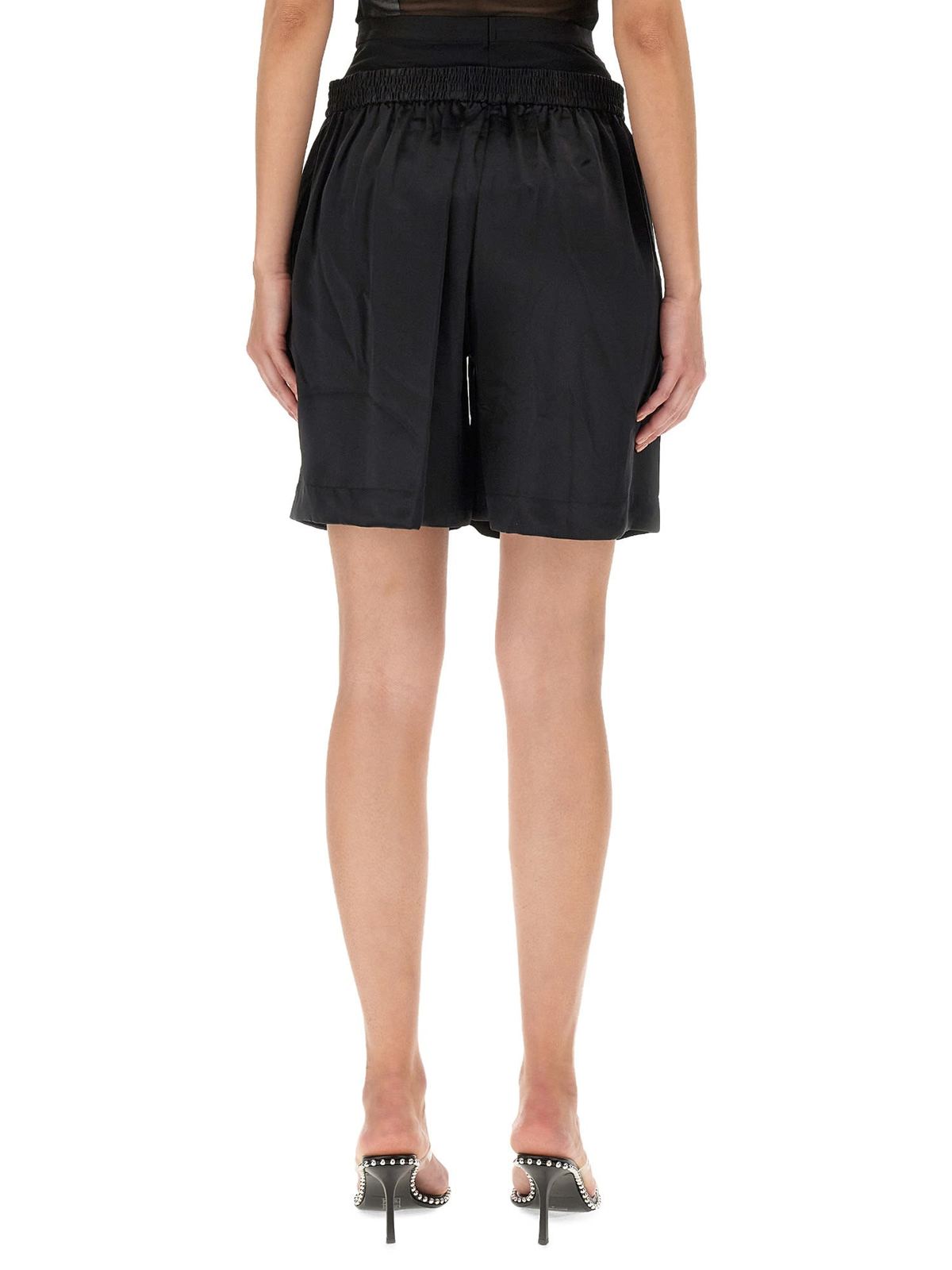ALEXANDER WANG Layered Boxer Shorts - Black - Image 2 of 4