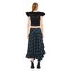 Collina Strada Florist Skirt - Navy Plaid - Thumbnail 5
