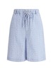 Marni Knee-Length Vichy Shorts - Light Blue - Thumbnail 1