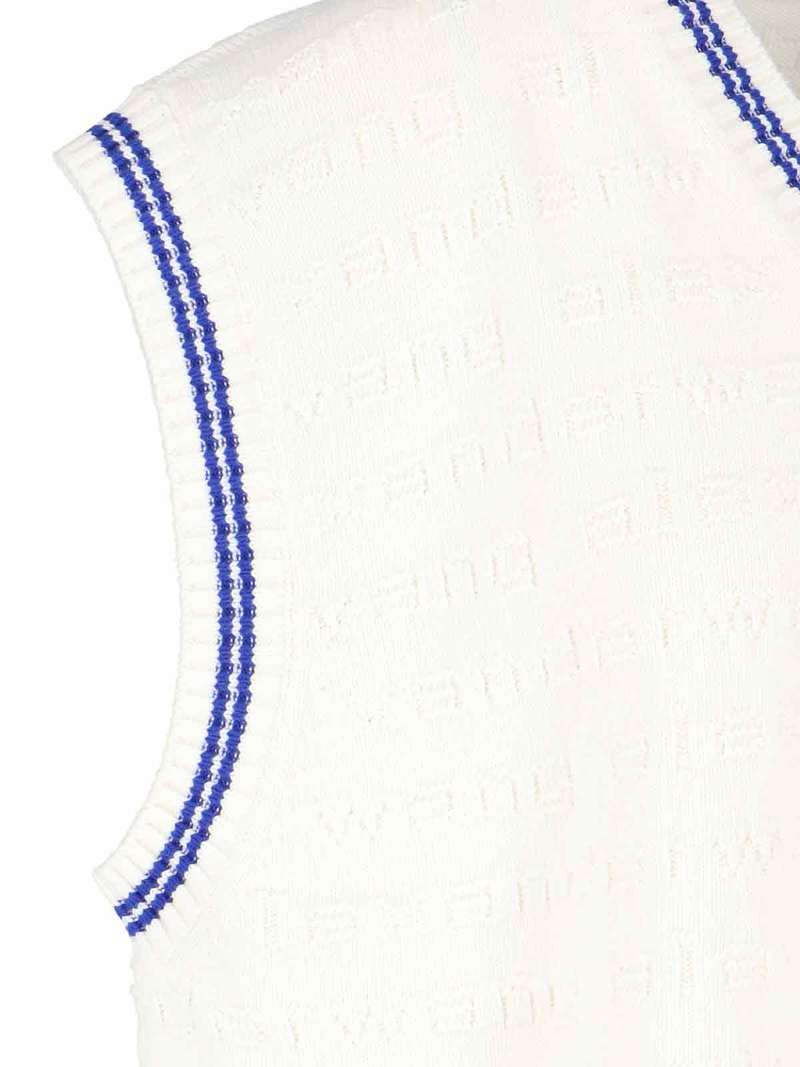 ALEXANDER WANG Jacquard Logo Vest - White