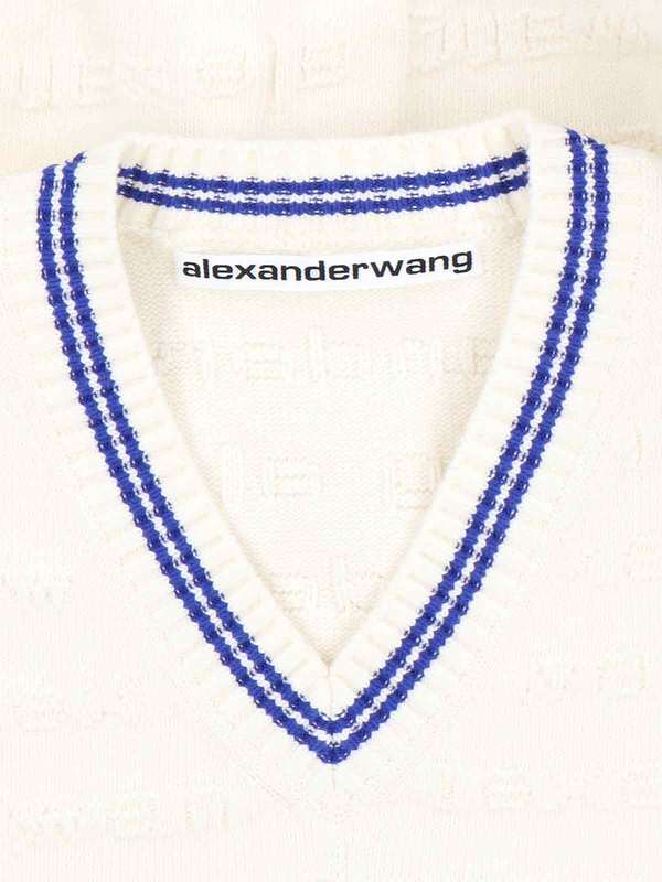 ALEXANDER WANG Jacquard Logo Vest - White