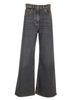 Etro Wide Leg Jeans - Gray - Thumbnail 1