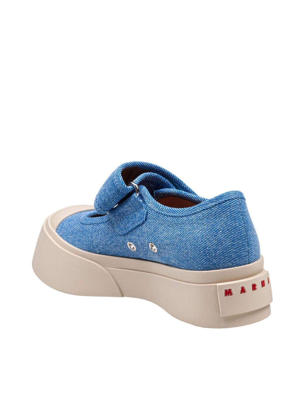 Marni Round Toe Mary Jane Shoes - Denim - Image 3 of 4