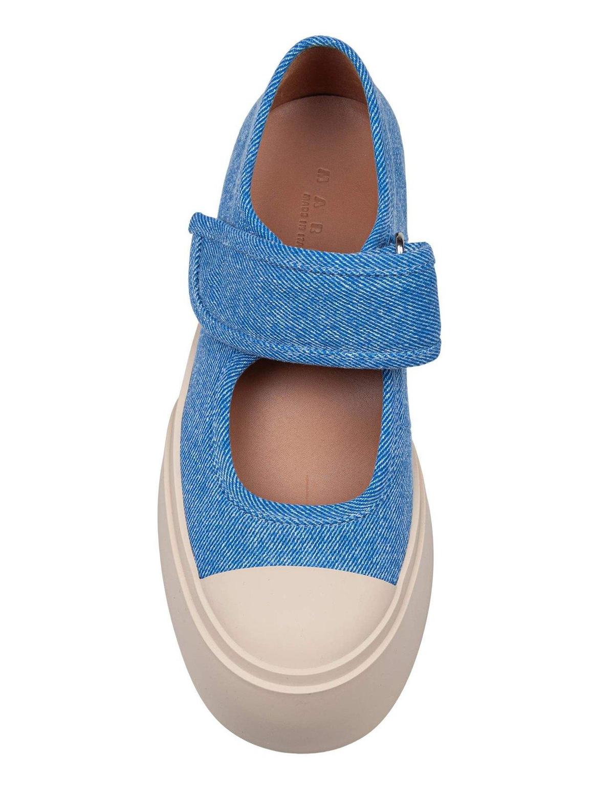 Marni Round Toe Mary Jane Shoes - Denim - Image 4 of 4
