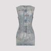 Acne Studios Mini Dress - Auz Mid Blue - Thumbnail 4