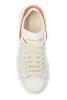 Alexander McQueen Leather Sneakers - Off White/Orange - Thumbnail 4