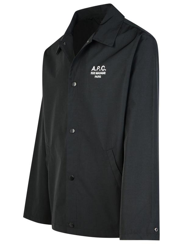 A.P.C. Regis Cotton Blend Overshirt - Black