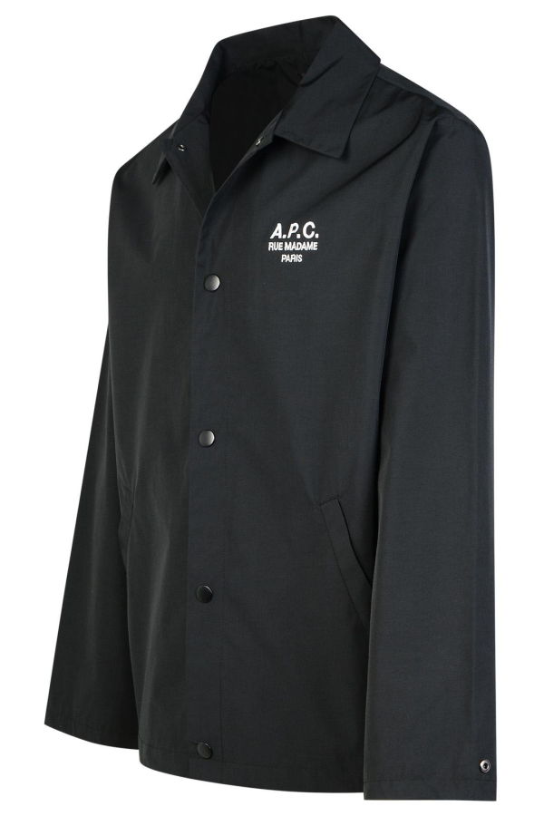 A.P.C. Regis Cotton Blend Overshirt - Black