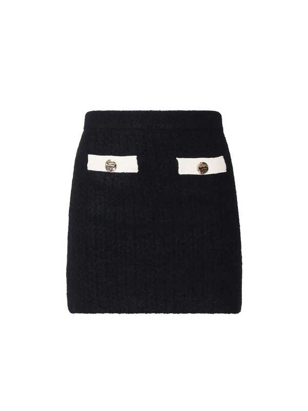 Self-Portrait Knitted Mini Skirt - Black Self-Portrait Knitted Mini Skirt - Black