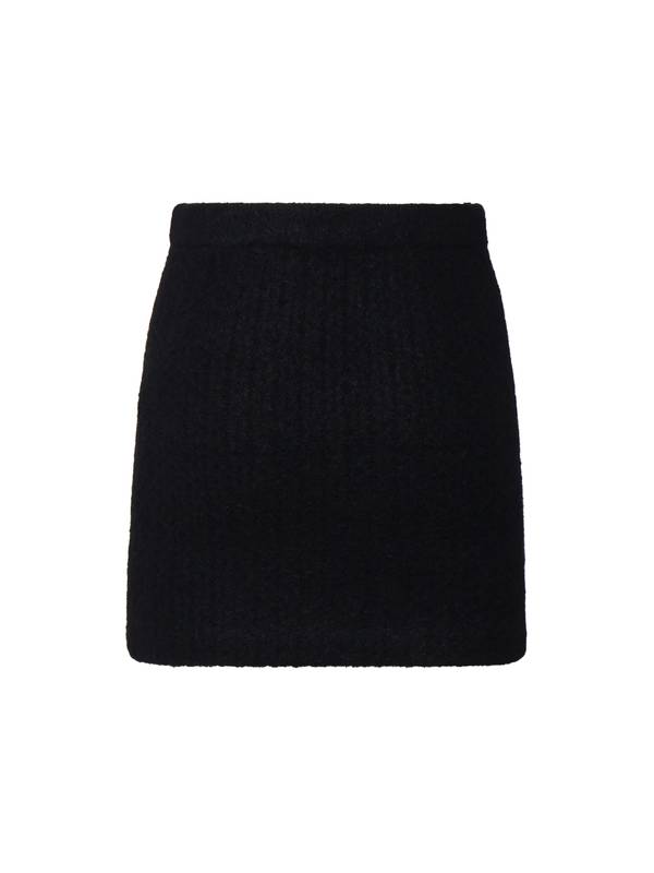 Self-Portrait Knitted Mini Skirt - Black