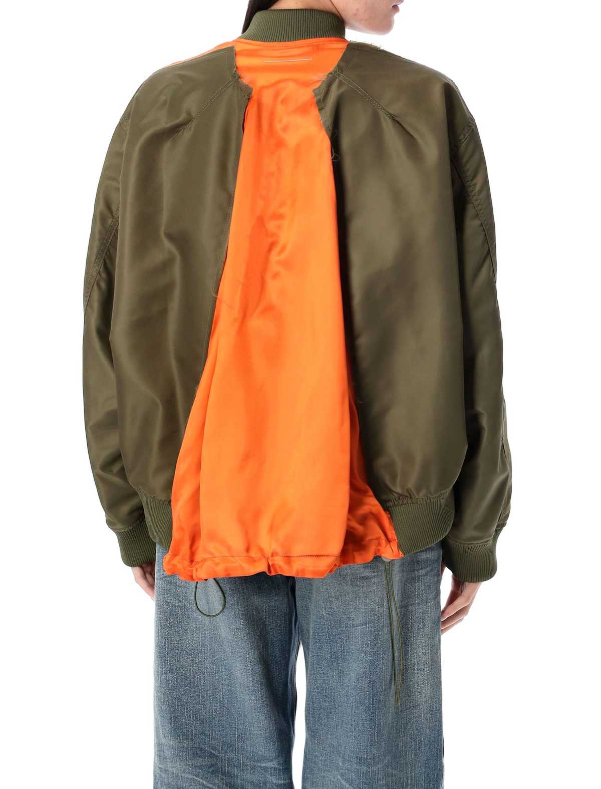 MM6 Maison Margiela Bomber Jacket - Military Orange - Image 2 of 3