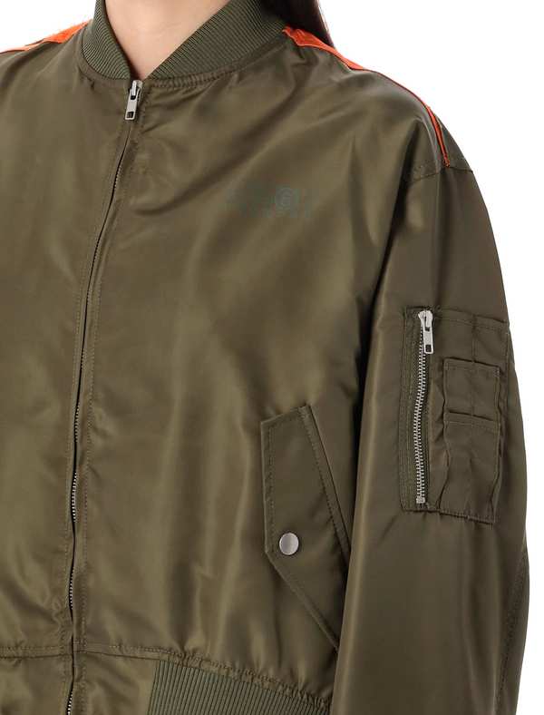 MM6 Maison Margiela Bomber Jacket - Military Orange