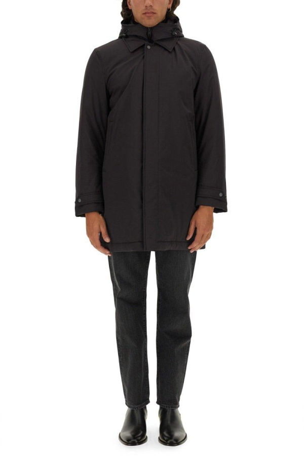 Woolrich Removable Hooded Jacket - Black