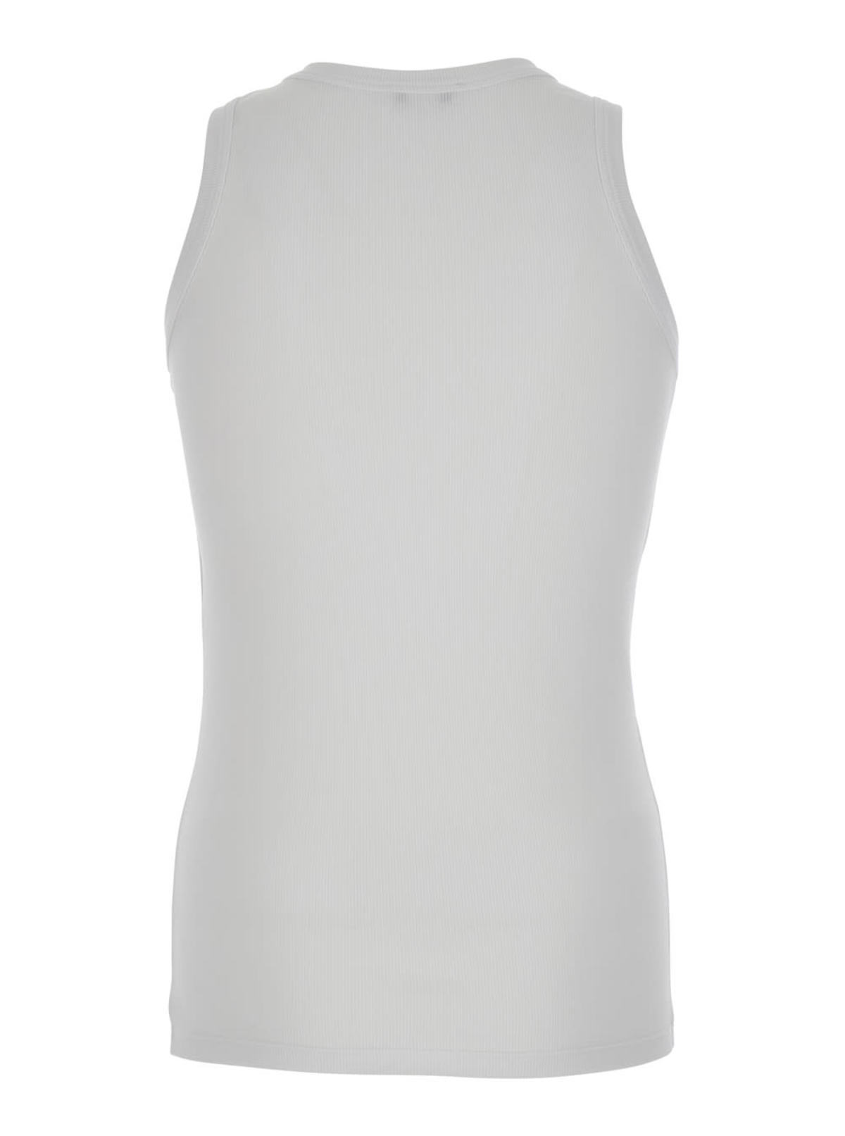 Alexander McQueen Upside Down Skull Embroidery Top - White - Image 2 of 3