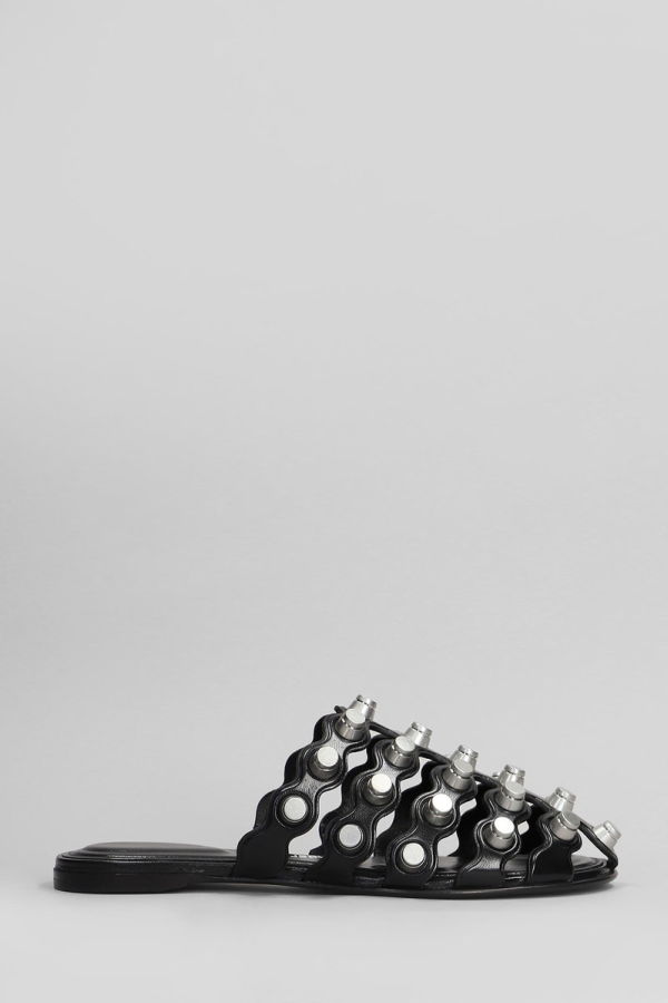 ALEXANDER WANG Rexa Cage Slide Slides - Black