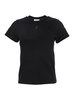 Alexander McQueen Crewneck T-shirt With Skull Embroidery - Black - Thumbnail 1