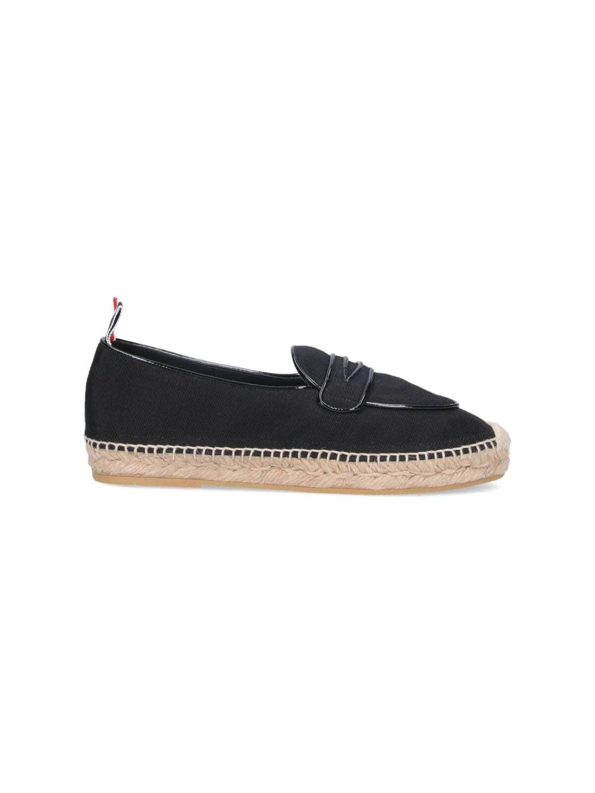 Thom Browne Penny Loafer Espadrilles - Black - Image 1 of 5
