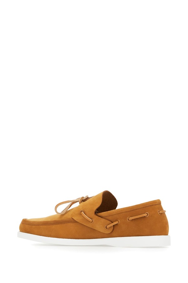 Marni Camel Suede Lace-Up Shoes - Camel