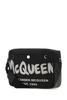 Alexander McQueen McQueen Graffiti Crossbody Bag - Black/Off White - Thumbnail 3