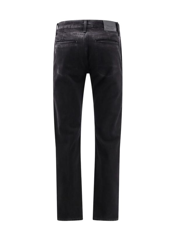 Alexander McQueen With Straight Leg In Denim Jeans - Black