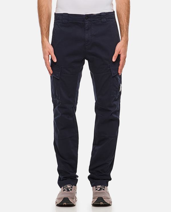 C.P. Company Sateen Stretch Cargo Lens Pants - Total Eclipse