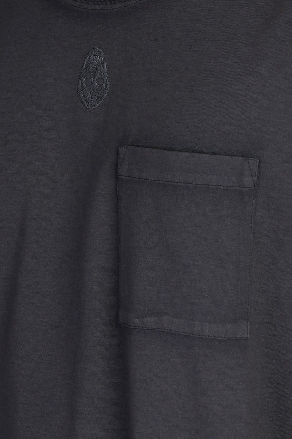 Alexander McQueen Skull Embroidered Crewneck T-shirt - Black