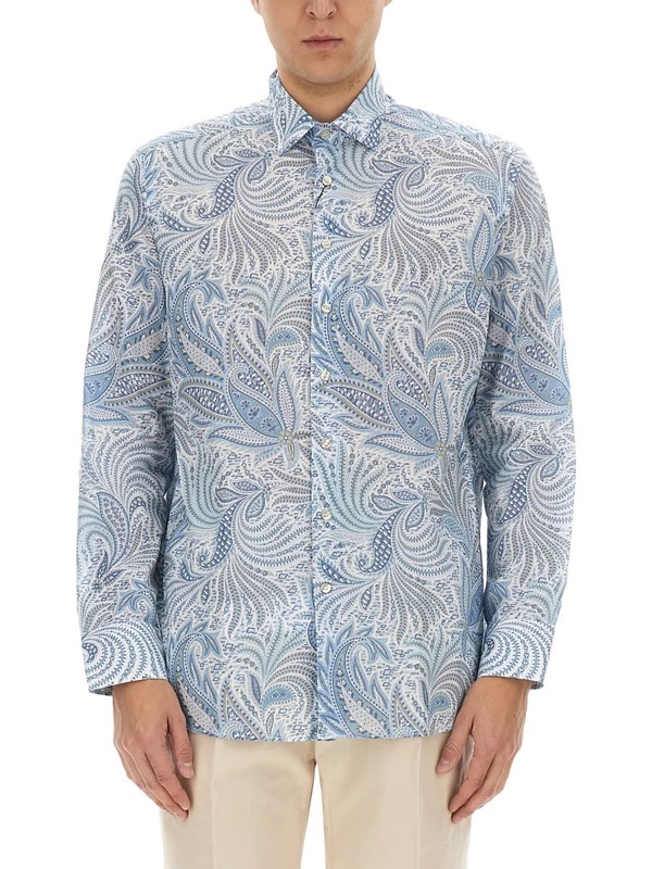 Etro Cotton Shirt - Azure