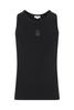 Alexander McQueen Skull Ribbed Tank Top - Black - Thumbnail 1